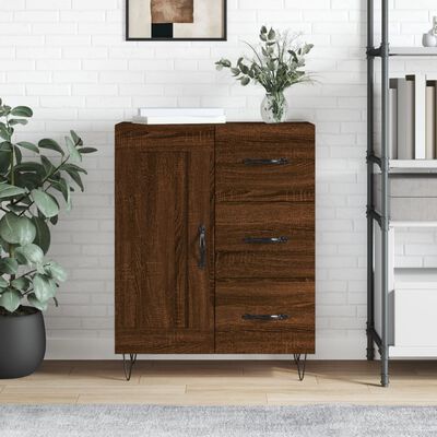 vidaXL Sideboard Brown Oak 69.5x34x90 cm Engineered Wood