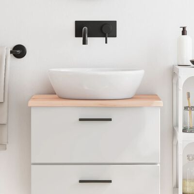 vidaXL Bathroom Countertop 60x40x2 cm Untreated Solid Wood