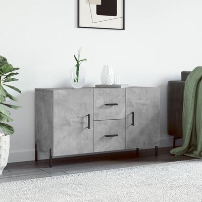 vidaXL Sideboard Concrete Grey 100x36x60 cm Engineered Wood