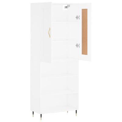 vidaXL Highboard White 69.5x34x180 cm Engineered Wood