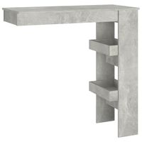 vidaXL Wall Bar Table Concrete Grey 102x45x103.5 cm Engineered Wood