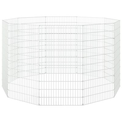 vidaXL Free Range Animal Enclosure 10-Panel 54x100 cm Galvanised Iron