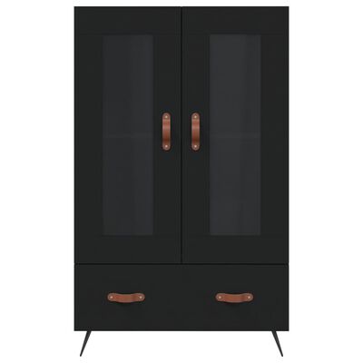 vidaXL Highboard Black 69.5x31x115 cm Engineered Wood