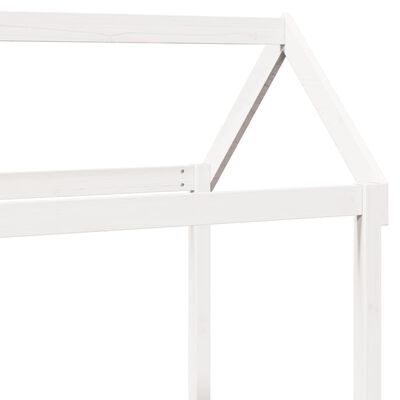 vidaXL Kids' Bed Roof White 98x70x176.5 cm Solid Wood Pine