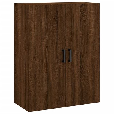 vidaXL Wall Mounted Cabinet Brown Oak 69.5x34x90 cm