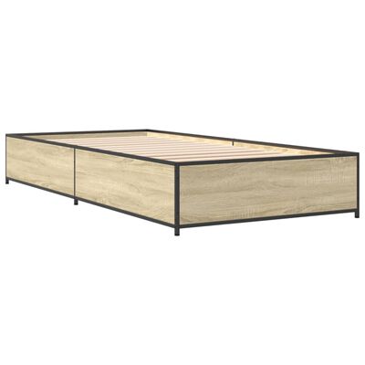 vidaXL Bed Frame without Mattress Sonoma Oak 90x200 cm