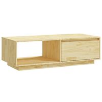 vidaXL Coffee Table 110x50x33.5 cm Solid Pinewood