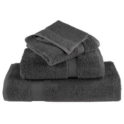 vidaXL Premium Soap Towels SOLUND 10pcs Anthracite 30x30cm 600gsm