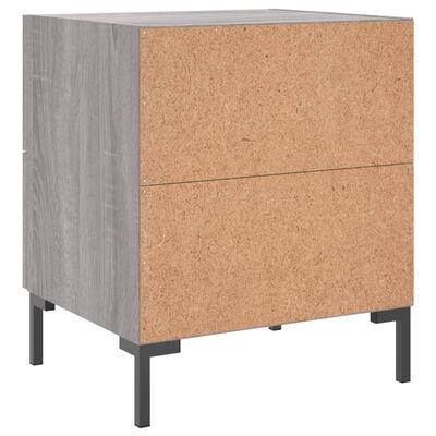 vidaXL Bedside Cabinet Grey Sonoma 40x35x47.5 cm Engineered Wood