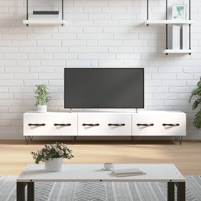 vidaXL TV Cabinet White 150x36x30 cm Engineered Wood