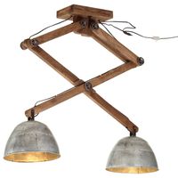 vidaXL Ceiling Lamp 25 W Vintage Silver 29x18x85 cm E27