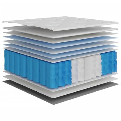 vidaXL Pocket Spring Mattress Medium Plus 100x200 cm