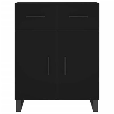 vidaXL Highboard Black 69.5x34x180 cm Engineered Wood