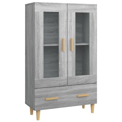 vidaXL Highboard Grey Sonoma 70x31x115 cm Engineered Wood