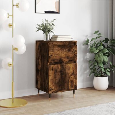 vidaXL Sideboard Smoked Oak 40x35x70 cm Engineered Wood