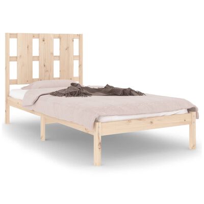 vidaXL Bed Frame without Mattress 90x200 cm Solid Wood Pine