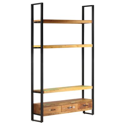 vidaXL Bookshelf 118x30x200 cm Solid Reclaimed Wood