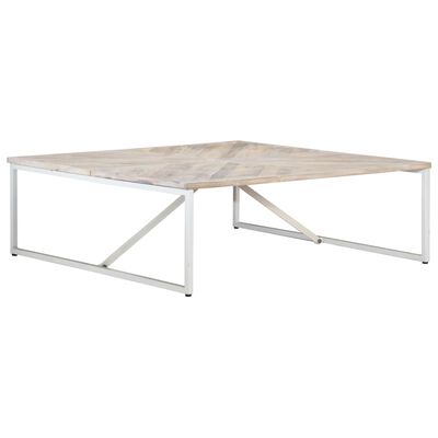 vidaXL Coffee Table 110x110x36 cm Solid Mango Wood