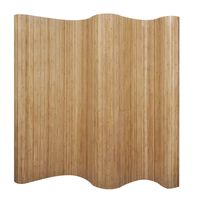 vidaXL Room Divider Bamboo Natural 250x165 cm