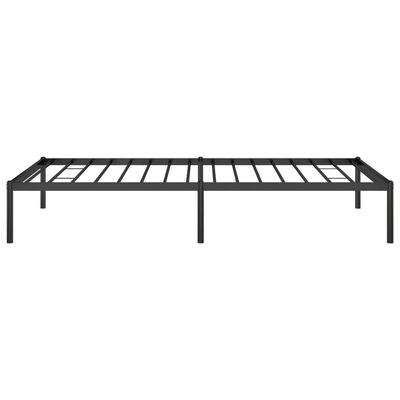 vidaXL Metal Bed Frame without Mattress Black 100x190 cm