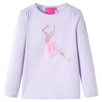 Kids' T-shirt with Long Sleeves Light Lilac 92