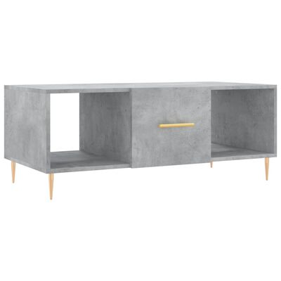 vidaXL Coffee Table Concrete Grey 102x50x40 cm Engineered Wood