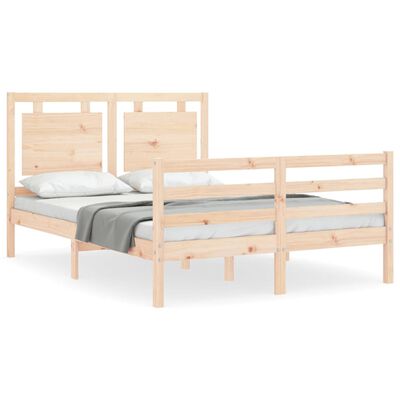 vidaXL Bed Frame without Mattress 140x200 cm Solid Wood