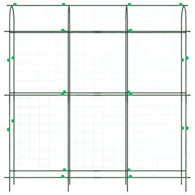 vidaXL Garden Trellis for Climbing Plants U-Shape 181x31x182.5 cm Steel