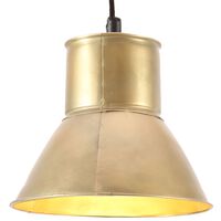 vidaXL Hanging Lamp 25 W Brass Round 17 cm E27