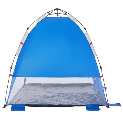 vidaXL Beach Tent 2-Person Azure Blue Quick Release Waterproof