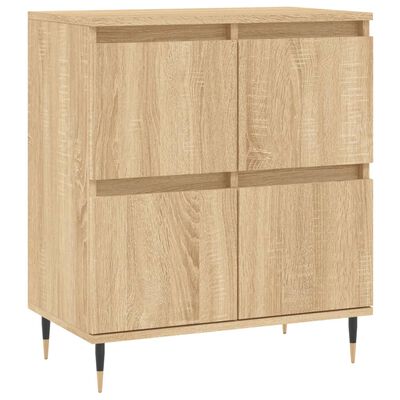 vidaXL Sideboards 2 pcs Sonoma Oak Engineered Wood