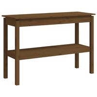 vidaXL Console Table Honey Brown 110x40x75 cm Solid Wood Pine