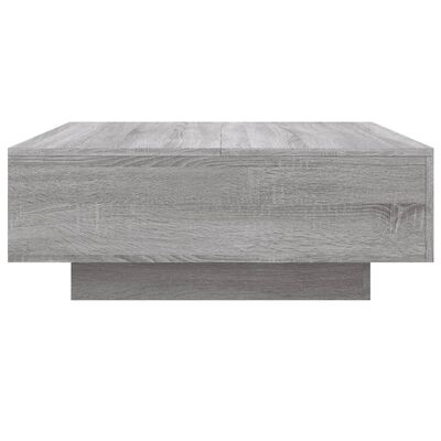 vidaXL Coffee Table Grey Sonoma 80x80x31 cm Engineered Wood