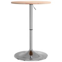 vidaXL Bar Table Ø50x89.5 cm Solid Wood Oak