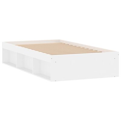 vidaXL Bed Frame without Mattress White 100x200 cm