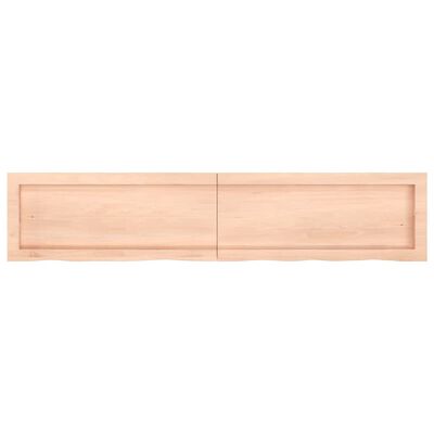 vidaXL Bathroom Countertop 140x30x(2-6) cm Untreated Solid Wood