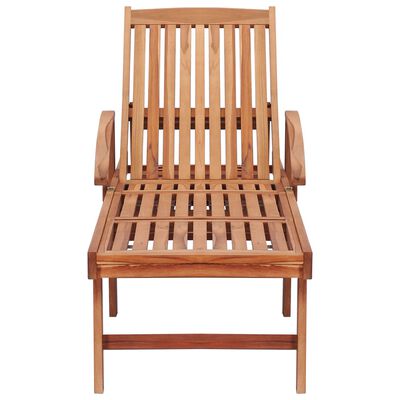 vidaXL Sun Loungers 2 pcs Solid Teak Wood