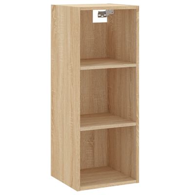 vidaXL Highboard Sonoma Oak 34.5x34x180 cm Engineered Wood