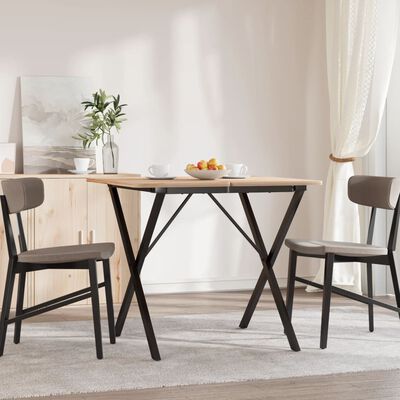 vidaXL Dining Table Legs X-Frame 70x70x73 cm Cast Iron