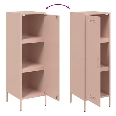 vidaXL Highboard Pink 36x39x113 cm Steel