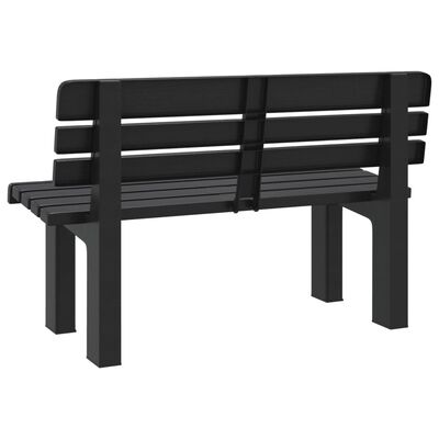 vidaXL Garden Bench Anthracite 110x52x71 cm Polypropylene