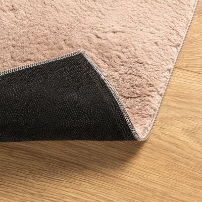 vidaXL Rug HUARTE Short Pile Soft and Washable Blush 80x150 cm