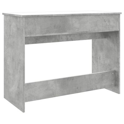 vidaXL Dressing Table with Mirror Concrete Grey 100x45x76 cm