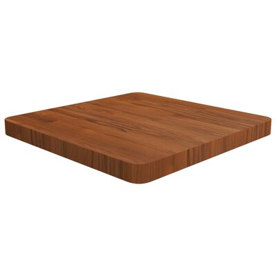 vidaXL Square Table Top Dark Brown 50x50x4cm Treated Solid Wood Oak