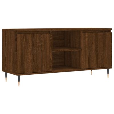 vidaXL TV Cabinet Brown Oak 104x35x50 cm Engineered Wood