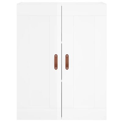 vidaXL Highboard High Gloss White 69.5x34x180 cm Engineered Wood