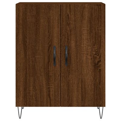 vidaXL Highboard Brown Oak 69.5x34x180 cm Engineered Wood