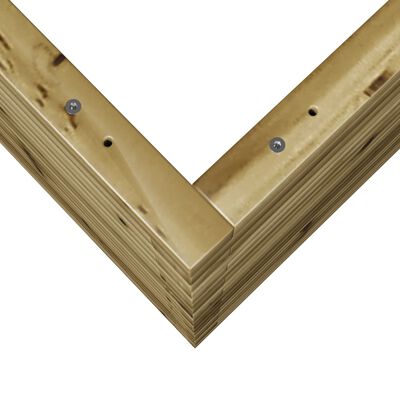 vidaXL Garden Planter 70x70x68.5 cm Impregnated Wood Pine