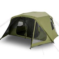 vidaXL Family Tent 10-Person Green Quick Release Waterproof