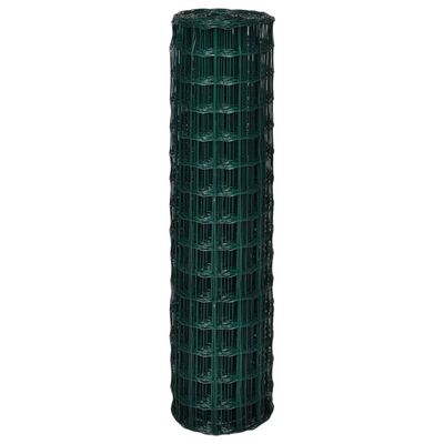 vidaXL Euro Fence Steel 25x1.5 m Green